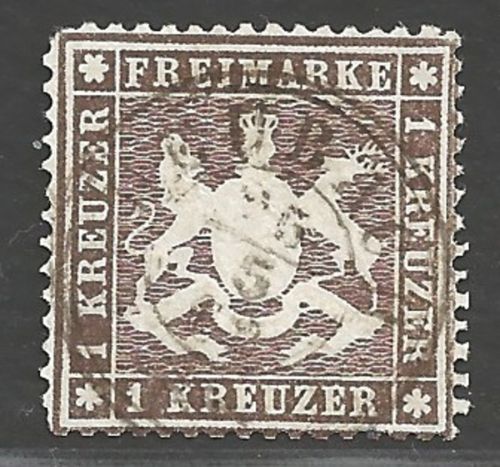 Württemberg Michel Nr. 16yb gestempelt geprüft