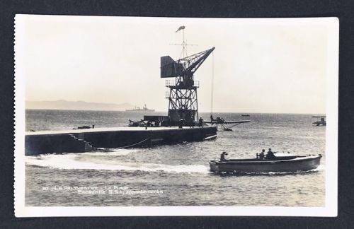 AK Toulon Hafen - Wasserflugzeug nicht gelaufen