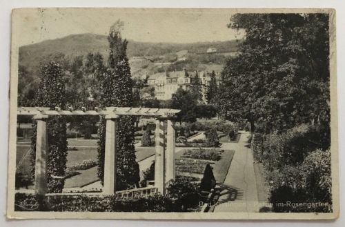 AK Bad Kissingen - Partie im Rosengarten 24.12.1944