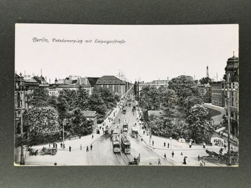 AK Berlin - Potsdamer Platz mit Leipzigerstrasse nicht gelaufen