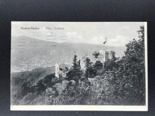 AK Baden-Baden - Altes Schloss - Feldpost Reserve Lazarett Baden Baden 1916