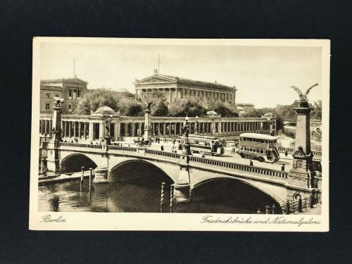 Ansichtskarte Berlin - Friedrichsbrücke und Nationalgalerie