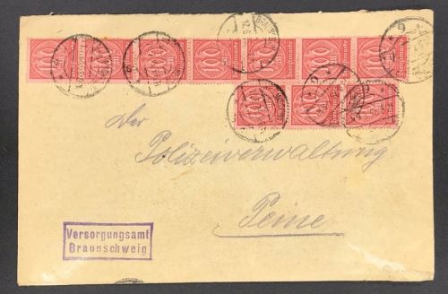 Dt. Reich Dienstmarken MeFr Mi. Nr. 24 - Versorgungsamt Braunschweig 1923