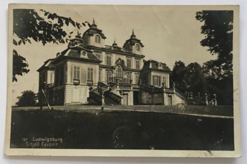 AK Ludwigsburg Schloss Favorit 8.6.1930 n. Nördlingen