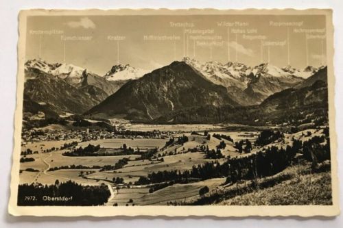 AK Oberstdorf gelaufen 1939 nach Großkötz