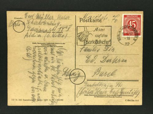 Alliierte Bes. Gemeinschaftsausgaben Einzelfrankatur MiNr. 931 - Berlin 1947