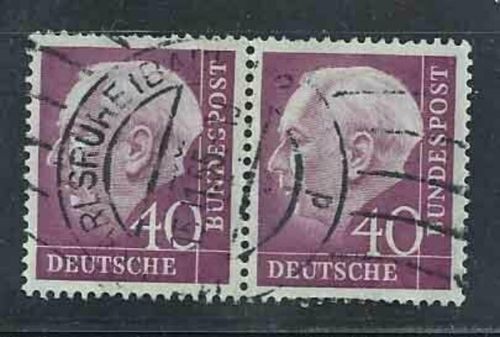 Bund Heuss Mi.Nr. 188 Paar gestempelt