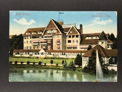 Ansichtskarte Bad Elster Sanatorium Sanitätsrat Dr. Köhler 1914