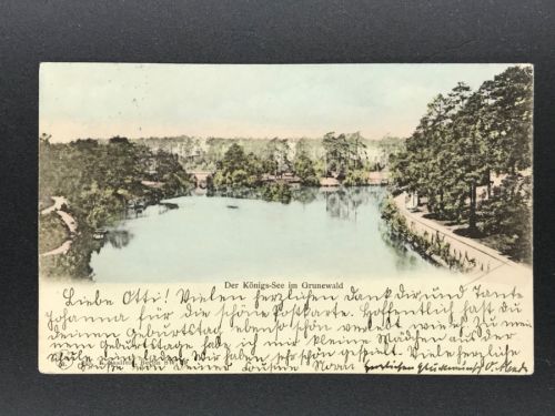 Ansichtskarte Berlin Der Königs-See im Grunewald 1907
