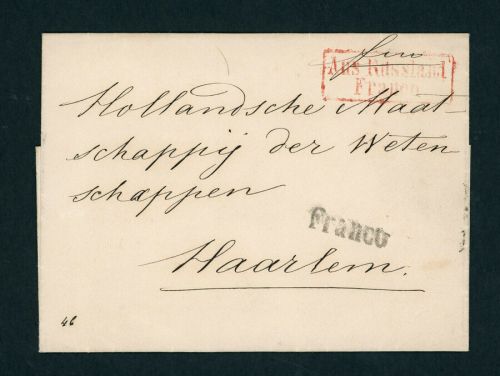 Vorphilatelie Briefhülle nach Haarlem