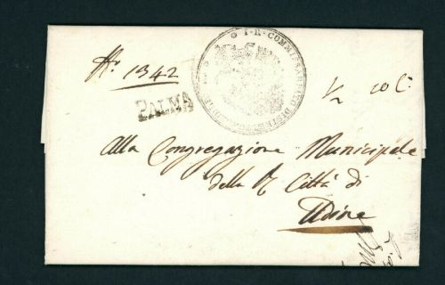 Vorphilatelie Brief Palma 1825 nach Udine