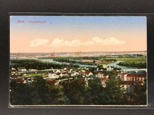 Ansichtskarte Metz Gesamtansicht - Feldpost 1915