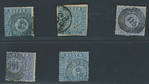 Baden Michel Nummer 10 Lot gestempelt siehe Bild