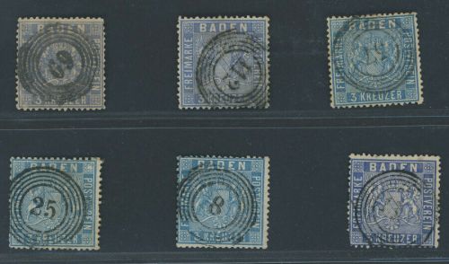 Baden Michel Nummer 10 Lot gestempelt siehe Bild