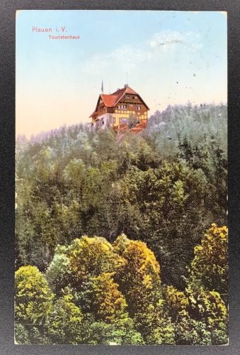 Ansichtskarte Plauen i.V. Touristenhaus 1912