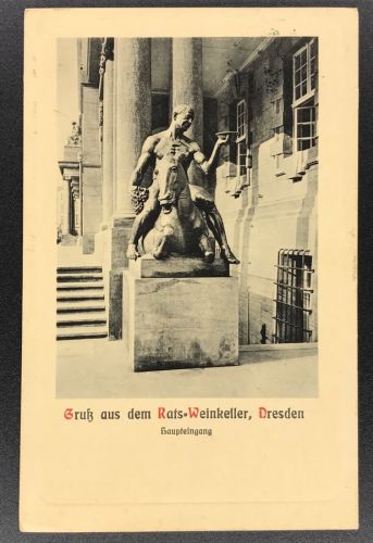 Ansichtskarte Dresden - Gruß aus dem Rats-Weinkeller - Verlag Stengel - 1911