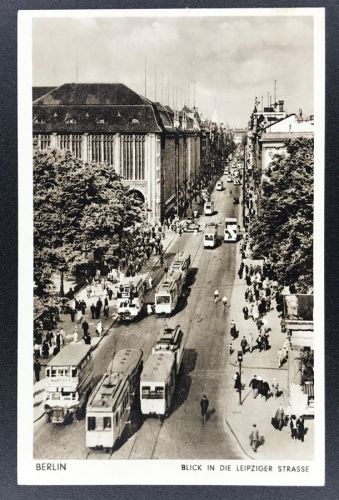 Ansichtskarte Berlin - Blick in die Leipziger Strasse - nicht gelaufen