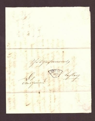 Postablage/ Dienstsache mit zweifacher Verwendung Fächerstempel Gmünd - Rechberg