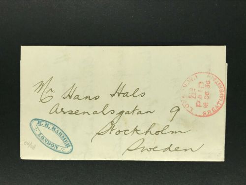 Brief Großbritannien London nach Stockholm 1936