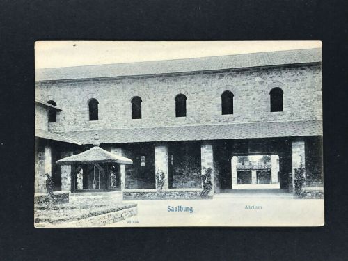 Ansichtskarte Bad Homburg - Saalburg - Atrium - gelaufen Frankfurt 1906