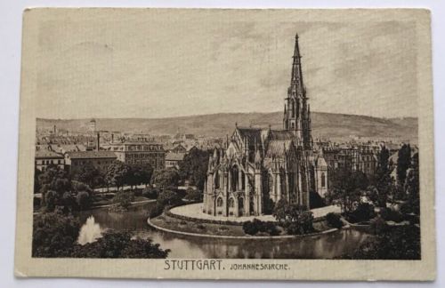 AK Stuttgart Johanneskirche ca. 1900 - nach Barförde / Hittbergen