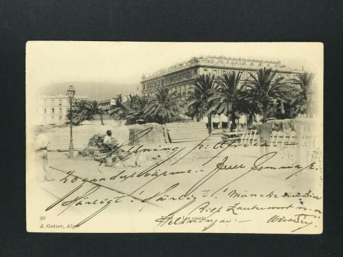 Algerien Ansichtskarte J. Geiser Alger - Constantine 1904 nach Stockholm