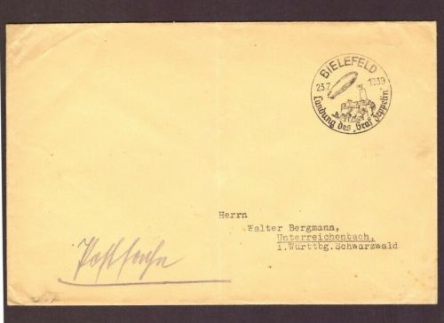 DR Zeppelin Landung Bielefeld - LZ.127 Graf Zeppelin 1939