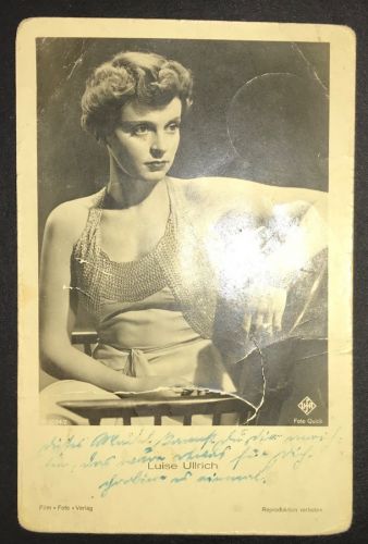 Foto Ansichtskarte Luise Ulbrich - gelaufen als Feldpost 1943 Würzburg
