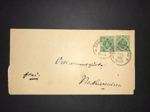 Württemberg MeFr Ludwigsburg 1900 nach Neckarsulm