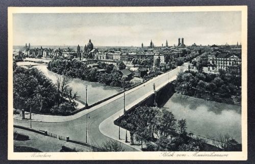 AK München - Blick vom Maximilianeum gelaufen 11.7.1928