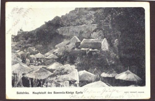 Ansichtskarte Südafrika Hauptstadt des Bawende-Königs Epefu