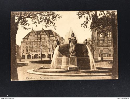 Ansichtskarte München Nornenbrunnen 1923 EF Michel Nummer 222