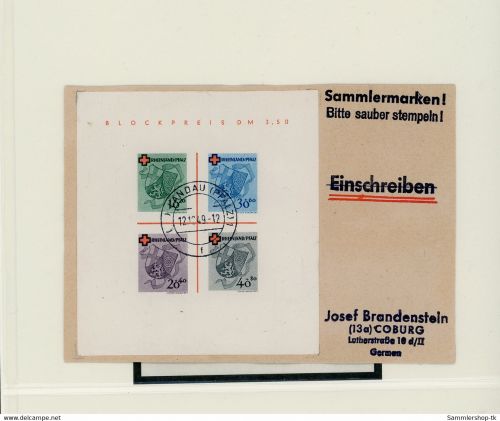 Umfangreiches Lot aus verschiedenen Sammlungen Französische Zone siehe Bilder (31 Seiten)