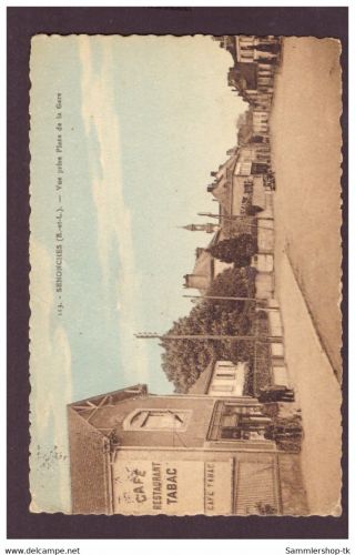 Ansichtskarte Frankreich Senonches - Vue prise Place de la Gare nach Paris