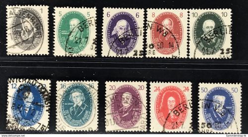 DDR Michel Nr. 261-270 gestempelt