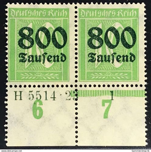 Dt. Reich Michel Nummer 302 A HAN H 5514.23 postfrisch
