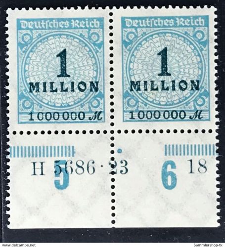 Dt. Reich Michel Nummer 314 AP HAN H 5686.23 postfrisch