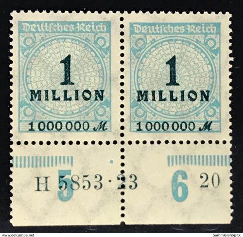 Dt. Reich Michel Nummer 314 AP HAN H 5853.23 postfrisch