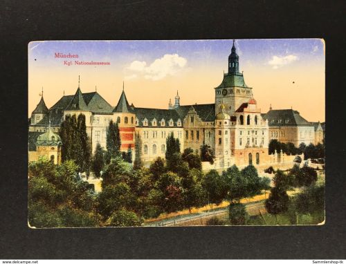 Ansichtskarte München Kgl. Nationalmuseum nicht gelaufen