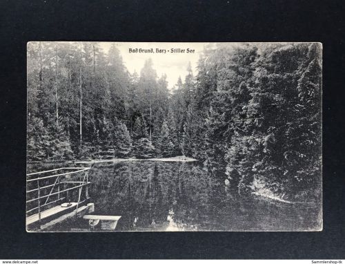 Ansichtskarte Bad Grund - Harz - Stiller See - Verlag Stengel 1925 n. USA