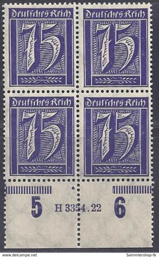 Deutsches Reich Michel Nummer 185 HAN postfrisch
