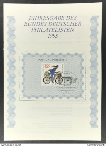 Bundesrepublik Deutschland Jahresgabe Bund Deutscher Philatelisten 1995