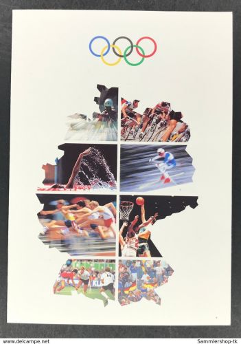 Bundesrepublik Deutschland Sporthilfe Erinnerungsblatt Olympische Winterspiele Albertville MiNr.1592-1595