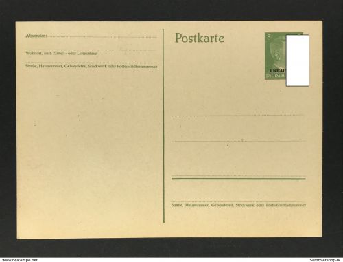 Deutsches Reich Ganzsache Ukraine, Deutsche Besetzung 2.WK, Postkarte P2 postfrisch