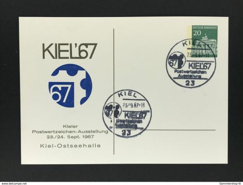 Privatganzsache Postwertzeichen-Ausstellung Kiel 1967