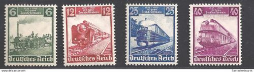 Deutsches Reich Michel Nummer 590-593 postfrisch