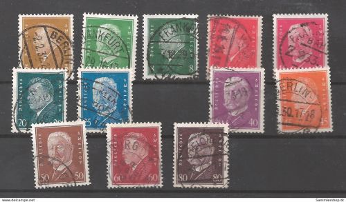 Dt. Reich Michel Nummer 410-432 ohne 417 gestempelt