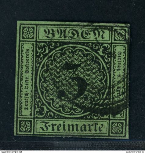 Baden Michel Nummer 6 gestempelt