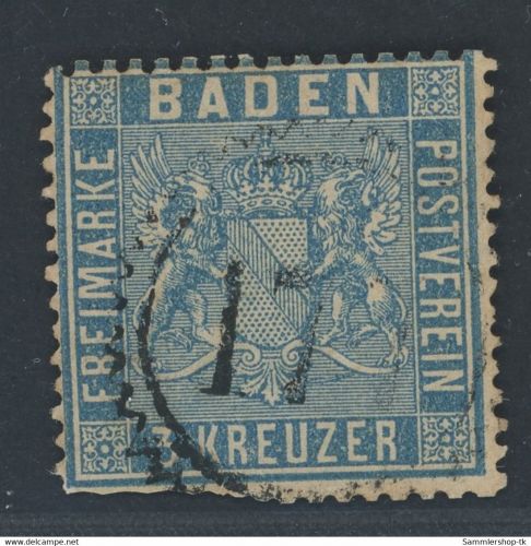 Baden Michel Nummer 10 gestempelt