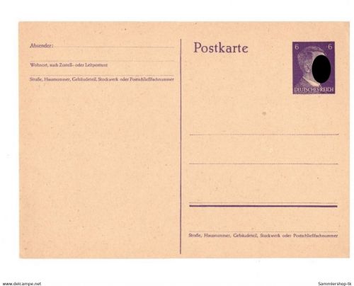 Ganzsache DR P299 ungebraucht